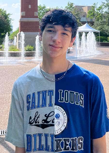 A headshot of Elias Donohue