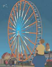 St. Louis Wheet St. Louis Wheel at Union Station, illustration by Janet Muhm