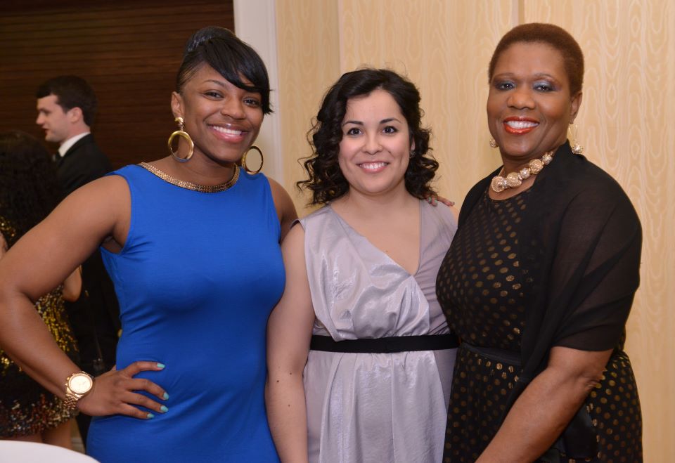 joyce brown with students at barristers ball