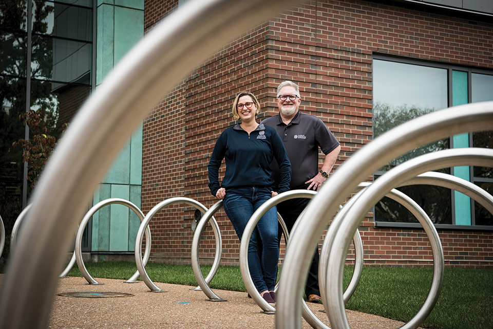 Two researchers from SLU's AHEAD Institute